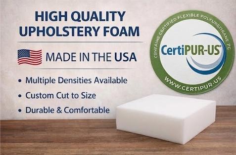 High Resiliency Upholstery Foam - Custom Seat Cushion & Sofa Repair - High Density Foam Sheets - Multiple Firmness Options - Image 2